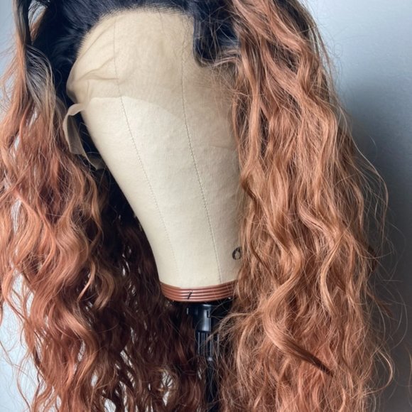 Black Root Blonde Lace Wigs